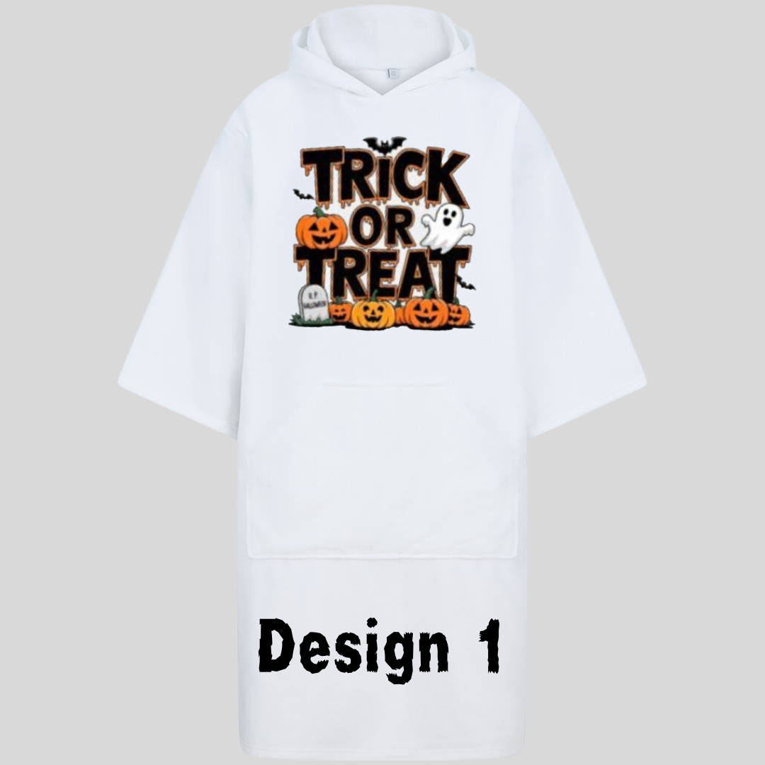 Halloween Trick or Treat Poncho Towel