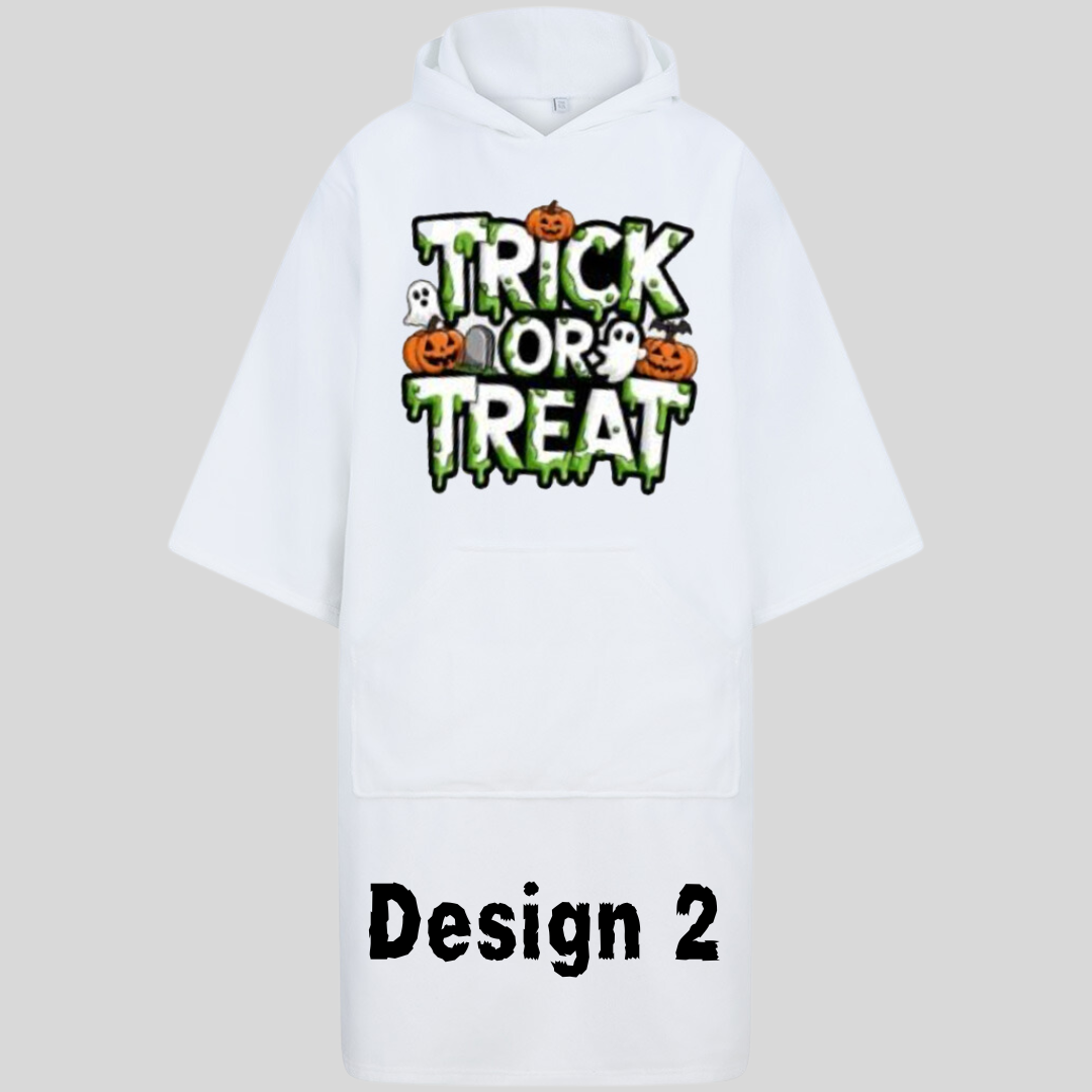 Halloween Trick or Treat Poncho Towel