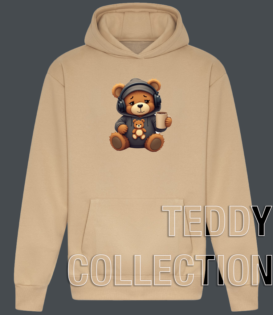 AudioTeddy™ / Coffee First – Oversized Hoodie