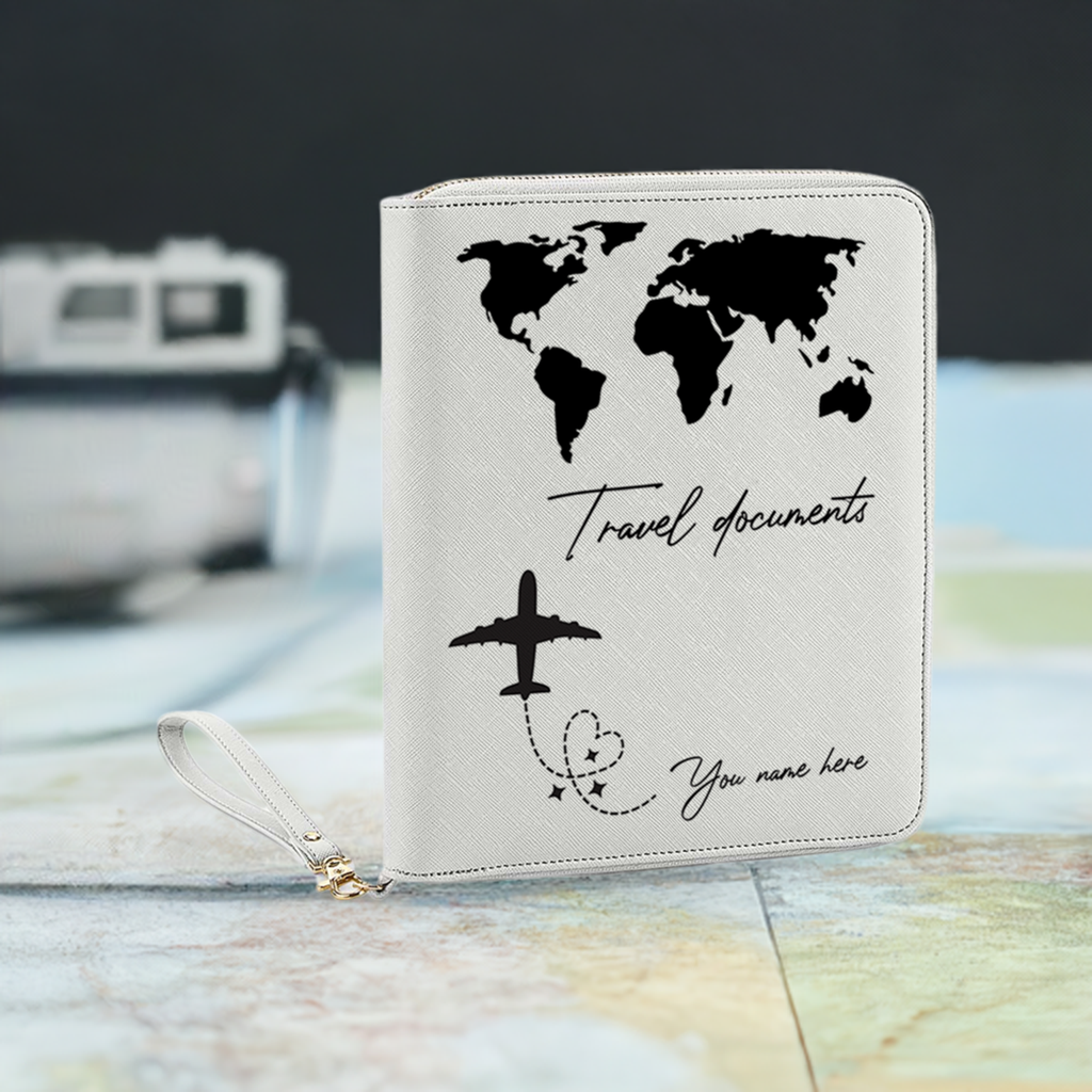 Custom Travel Document Organiser | Ideal Gift for Travellers