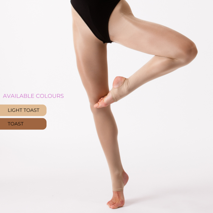 SILKY DANCE Shimmer Stirrup Tights