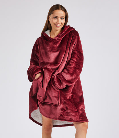 Oversized Hooded Blanket – Super Soft Sherpa Fleece