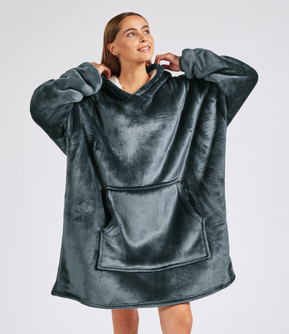 Oversized Hooded Blanket – Super Soft Sherpa Fleece