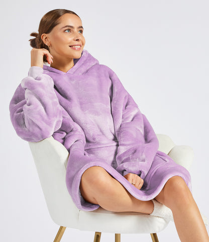 Oversized Hooded Blanket – Super Soft Sherpa Fleece