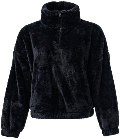 Ladies Fluffy Teddy Fleece 1/4 Zip – Super Soft & Cosy