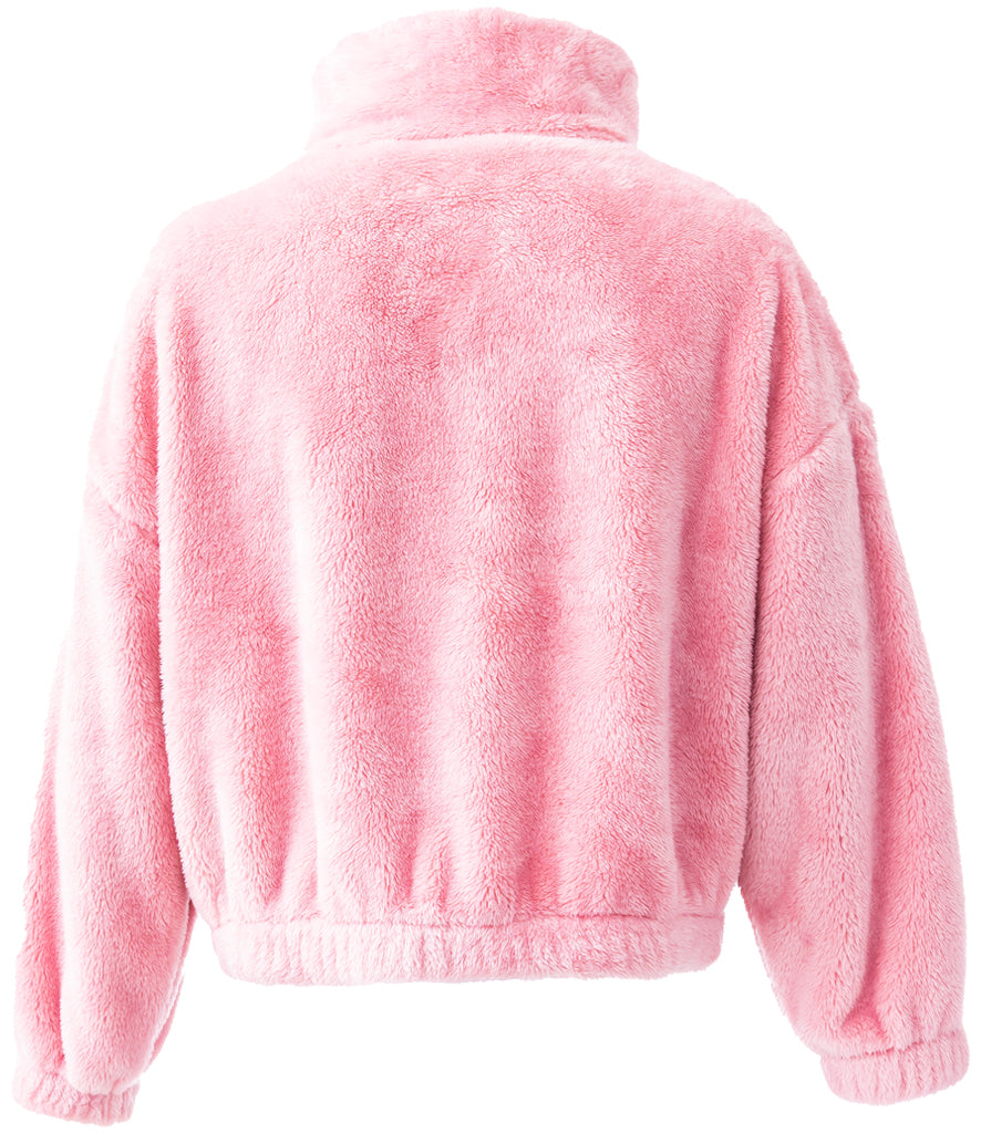 Ladies Fluffy Teddy Fleece 1/4 Zip – Super Soft & Cosy