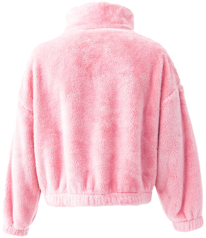Ladies Fluffy Teddy Fleece 1/4 Zip – Super Soft & Cosy