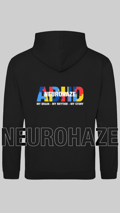 NEUROHAZE™ “My Brain. My Rhythm. My Story.” Adult Premium Hoodie
