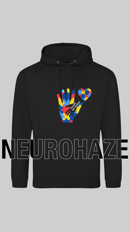 NEUROHAZE™ "Please Be Patient" Adult Hoodie | Representing Neurodivergence with Pride