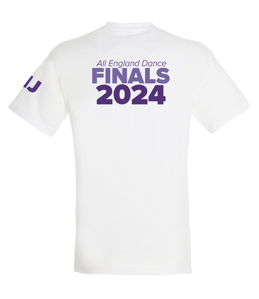 Official White All England Dance T shirt Unisex