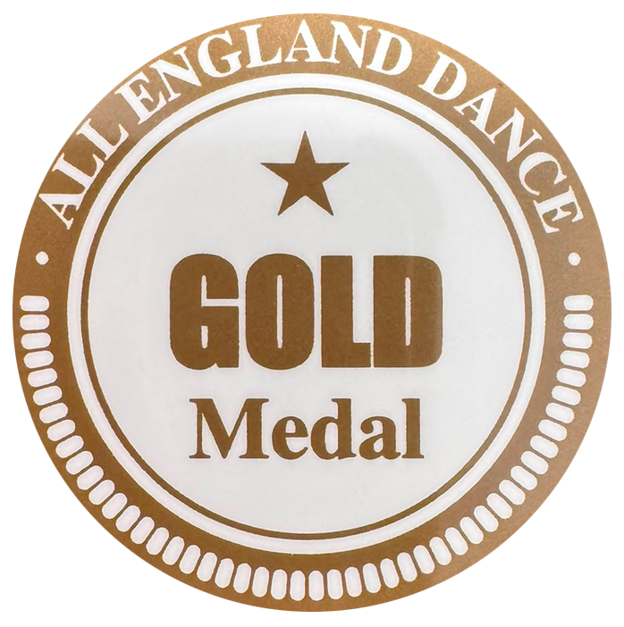Medal Gold (Heat Transfer) All England Dance