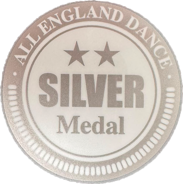 Medal Silver (Heat Transfer) All England Dance