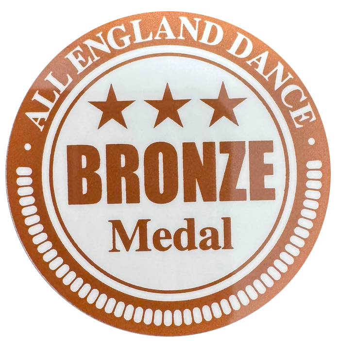 Medal Bronze (Heat Transfer) All England Dance