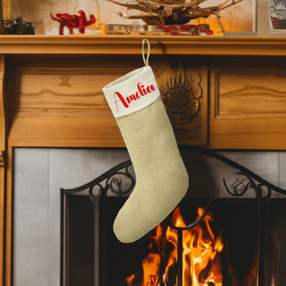 Personalised Christmas Stocking White