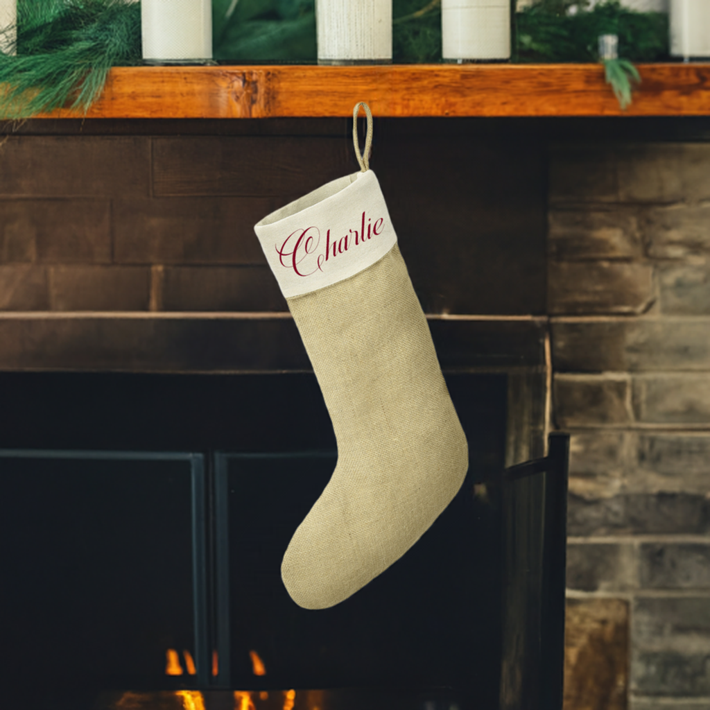 Personalised Christmas Stocking White
